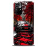 Phoenix Cep Kılıf HD Baskılı Kılıf + SERAMİK TAM KAPLAYAN EKRAN KORUYUCU 490 Beyaz - Sarı Xiaomi Poco M4 Pro 5G ile uyumlu