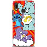 Phoenix Cep Kılıf HD Baskılı Kılıf + SERAMİK TAM KAPLAYAN EKRAN KORUYUCU 492 Beyaz Çicek Desenli Huawei P20 Lite ile uyumlu
