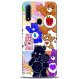 Phoenix Cep Kılıf HD Baskılı Kılıf + SERAMİK TAM KAPLAYAN EKRAN KORUYUCU 493 Siyah - Fuşya Oppo A31 ile uyumlu