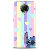 Phoenix Cep Kılıf HD Baskılı Kılıf + SERAMİK TAM KAPLAYAN EKRAN KORUYUCU 494 Beyaz - Mor Xiaomi Poco F2 Pro ile uyumlu