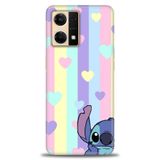 Phoenix Cep Kılıf HD Baskılı Kılıf + SERAMİK TAM KAPLAYAN EKRAN KORUYUCU 494 Siyah - Gri Oppo Reno 7 ile uyumlu