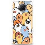 Phoenix Cep Kılıf HD Baskılı Kılıf + SERAMİK TAM KAPLAYAN EKRAN KORUYUCU 497 Beyaz - Sarı Xiaomi Poco F2 Pro ile uyumlu