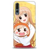Phoenix Cep Kılıf HD Baskılı Kılıf + SERAMİK TAM KAPLAYAN EKRAN KORUYUCU 498 Siyah - Kahverengi Huawei P20 Pro ile uyumlu