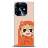 Phoenix Cep Kılıf HD Baskılı Kılıf + SERAMİK TAM KAPLAYAN EKRAN KORUYUCU 499 Beyaz - Siyah Tecno Spark 10 Pro ile uyumlu