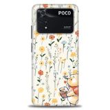Phoenix Cep Kılıf HD Baskılı Kılıf + SERAMİK TAM KAPLAYAN EKRAN KORUYUCU 56 Beyaz - Mor Xiaomi Poco M4 Pro 4G ile uyumlu