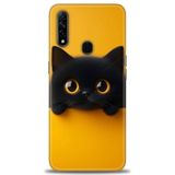 Phoenix Cep Kılıf HD Baskılı Kılıf + SERAMİK TAM KAPLAYAN EKRAN KORUYUCU 64 Beyaz - Gri Oppo A31 ile uyumlu