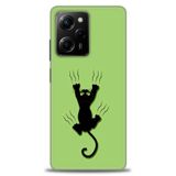 Phoenix Cep Kılıf HD Baskılı Kılıf + SERAMİK TAM KAPLAYAN EKRAN KORUYUCU 65 Siyah - Gökkuşağı Xiaomi Poco X5 Pro 5G ile uyumlu