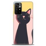 Phoenix Cep Kılıf HD Baskılı Kılıf + SERAMİK TAM KAPLAYAN EKRAN KORUYUCU 66 Siyah - Açık Mavi Xiaomi Poco M4 Pro 5G ile uyumlu