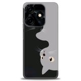 Phoenix Cep Kılıf HD Baskılı Kılıf + SERAMİK TAM KAPLAYAN EKRAN KORUYUCU 67 Siyah - Beyaz - Yeşil Tecno Spark 10 Pro 4G ile uyumlu