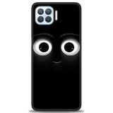 Phoenix Cep Kılıf HD Baskılı Kılıf + SERAMİK TAM KAPLAYAN EKRAN KORUYUCU 69 Beyaz - Altın - Siyah Oppo A73 ile uyumlu