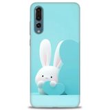 Phoenix Cep Kılıf HD Baskılı Kılıf + SERAMİK TAM KAPLAYAN EKRAN KORUYUCU 73 Beyaz - Mavi - Siyah Huawei P20 Pro ile uyumlu