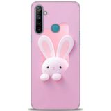 Phoenix Cep Kılıf HD Baskılı Kılıf + SERAMİK TAM KAPLAYAN EKRAN KORUYUCU 74 Siyah - Açık Kırmızı Realme 5i ile uyumlu