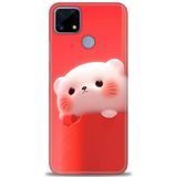 Phoenix Cep Kılıf HD Baskılı Kılıf + SERAMİK TAM KAPLAYAN EKRAN KORUYUCU 75 Siyah - Gökkuşağı Realme C25S ile uyumlu