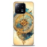 Phoenix Cep Kılıf HD Baskılı Kılıf + SERAMİK TAM KAPLAYAN EKRAN KORUYUCU 89 Beyaz Çicek Desenli Xiaomi Mi 13 ile uyumlu