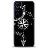 Phoenix Cep Kılıf HD Baskılı Kılıf + SERAMİK TAM KAPLAYAN EKRAN KORUYUCU 90 Beyaz Çicek Desenli Tecno Pova Neo 2 ile uyumlu