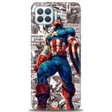 Phoenix Cep Kılıf HD Baskılı Kılıf + SERAMİK TAM KAPLAYAN EKRAN KORUYUCU 91 Beyaz - Turuncu Oppo A73 ile uyumlu
