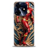 Phoenix Cep Kılıf HD Baskılı Kılıf + SERAMİK TAM KAPLAYAN EKRAN KORUYUCU 92 Beyaz - Gri Tecno Spark 10 Pro ile uyumlu