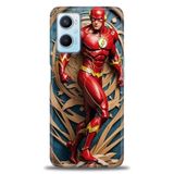 Phoenix Cep Kılıf HD Baskılı Kılıf + SERAMİK TAM KAPLAYAN EKRAN KORUYUCU 92 Siyah - Fuşya Oppo A96 4G ile uyumlu