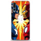 Phoenix Cep Kılıf HD Baskılı Kılıf + SERAMİK TAM KAPLAYAN EKRAN KORUYUCU 93 Siyah - Açık Kırmızı Huawei P20 Pro ile uyumlu