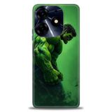 Phoenix Cep Kılıf HD Baskılı Kılıf + SERAMİK TAM KAPLAYAN EKRAN KORUYUCU 96 Beyaz - Koyu Mor Tecno Spark 10 Pro ile uyumlu