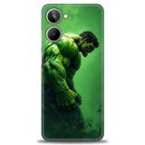 Phoenix Cep Kılıf HD Baskılı Kılıf + SERAMİK TAM KAPLAYAN EKRAN KORUYUCU 96 Siyah - Gül Realme 10 4G ile uyumlu