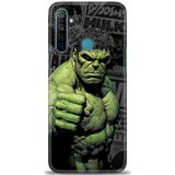 Phoenix Cep Kılıf HD Baskılı Kılıf + SERAMİK TAM KAPLAYAN EKRAN KORUYUCU 97 Beyaz - Koyu Mor Realme 5i ile uyumlu