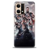 Phoenix Cep Kılıf HD Baskılı Kılıf + SERAMİK TAM KAPLAYAN EKRAN KORUYUCU 99 Siyah - Bordo Oppo Reno 7 ile uyumlu
