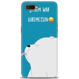 Phoenix Cep Neo Kılıf HD Baskılı Kılıf + SERAMİK TAM KAPLAYAN EKRAN KORUYUCU 152 Beyaz - Gold Oppo RX17 ile uyumlu