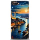 Phoenix Cep Neo Kılıf HD Baskılı Kılıf + SERAMİK TAM KAPLAYAN EKRAN KORUYUCU 222 Beyaz - Yeşil Oppo RX17 ile uyumlu