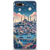 Phoenix Cep Neo Kılıf HD Baskılı Kılıf + SERAMİK TAM KAPLAYAN EKRAN KORUYUCU 223 Beyaz - Yıldız Oppo RX17 ile uyumlu