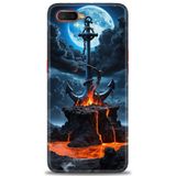 Phoenix Cep Neo Kılıf HD Baskılı Kılıf + SERAMİK TAM KAPLAYAN EKRAN KORUYUCU 240 Siyah - Gold Oppo RX17 ile uyumlu