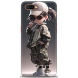 Phoenix Cep Neo Kılıf HD Baskılı Kılıf + SERAMİK TAM KAPLAYAN EKRAN KORUYUCU 254 Beyaz - Kalp Oppo RX17 ile uyumlu
