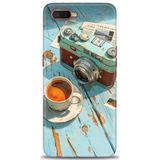 Phoenix Cep Neo Kılıf HD Baskılı Kılıf + SERAMİK TAM KAPLAYAN EKRAN KORUYUCU 269 Beyaz - Turkuaz - Fuşya Oppo RX17 ile uyumlu
