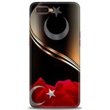Phoenix Cep Neo Kılıf HD Baskılı Kılıf + SERAMİK TAM KAPLAYAN EKRAN KORUYUCU 33 Beyaz Çicek Desenli Oppo RX17 ile uyumlu