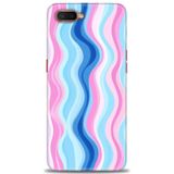 Phoenix Cep Neo Kılıf HD Baskılı Kılıf + SERAMİK TAM KAPLAYAN EKRAN KORUYUCU 429 Siyah - Açık Mavi Oppo RX17 ile uyumlu