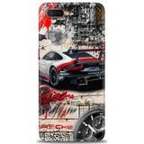 Phoenix Cep Neo Kılıf HD Baskılı Kılıf + SERAMİK TAM KAPLAYAN EKRAN KORUYUCU 484 Siyah - Fuşya Oppo RX17 ile uyumlu