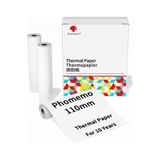 Phomemo 110mmx6,5mt Termal Kağıt, 3 Rulo 10 Yıl Dayanıklı M832 için Q22-RMSG10-110M8