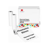 Phomemo 80mmx6,5mt Termal Kağıt, 3 Rulo 10 Yıl Dayanıklı M832/m04s Için Q22-rmsg10-80m8