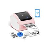 Phomemo D520-bt Bluetooth Usb Termal Yazıcı Pembe - Barkod/adres/posta Etiketi, Pazaryerleri Ile Uyumlu
