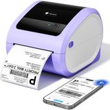 Phomemo D520-BT Bluetooth+Usb Termal Yazıcı, Mor Beyaz - Barkod/adres/posta Etiketi, Pazaryerleri Ile Uyumlu