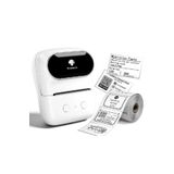 Phomemo M108 Etiket Yazıcısı Beyaz, Bluetooth Kablosuz Taşınabilir, USB Şarjlı, Android, IOS Ve PC