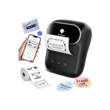 Phomemo M108 Etiket Yazıcısı Siyah, Bluetooth Kablosuz Taşınabilir, USB Şarjlı, Android, IOS Ve PC