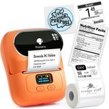 Phomemo M110 Etiket Makinesi Kablosuz Taşınabilir - Android/tablet/pc - Şarjlı - Barkod Yazıcı ( Türkiye Garantili) - Turuncu