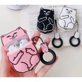 Phone 1/2. Nesil Uyumlu Koruyucu Bluetooth Kulaklık Kılıfı Figürlü - CAT
