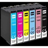 Photo Print Epson RX680 T0801-T0802-T0803-T0804-T0805-T0806 6 Renk Muadil Kartuş Seti 500 Sayfa