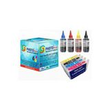 Photo Print Epson Stylus Sx405 T0711-T0714 Muadil Kolay Dolan Kartuş + 4 X 100 Ml Renk Mürekkep Seti