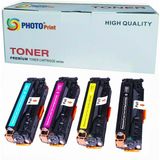 Photo Print HP Laserjet Pro 400 Color M451NW CE410A/CE411A/CE412A/CE413A İthal 4 Renk Chipli 3.500 Sayfa 1 kg Muadil Toner Seti