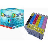 Photo Print Photo Print® Stylus Photo RX680 Uyumlu 6 Renk Muadil Kartuş Seti T0801-T0802-T0803-T0804-T0805-T0825 - Renkli