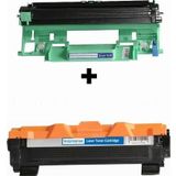 Photo Print Pp Brother HL-1112 TN-1040 Ithal Muadil Siyah Toner + Brother DR-1040 Muadil Drum Ünitesi 2 Li Set