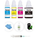 Photoink Canon MP250 Plus Kartuş Dolum Seti 4 Renk - Renkli